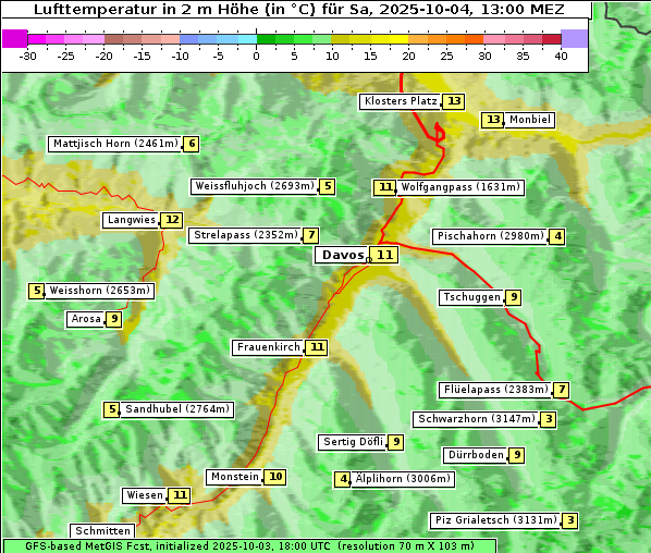 Temperatur, 4. 10. 2025
