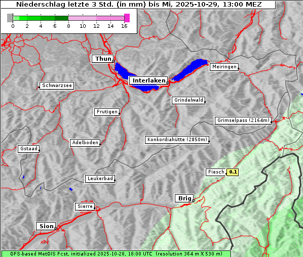 Niederschlag, 29. 10. 2025