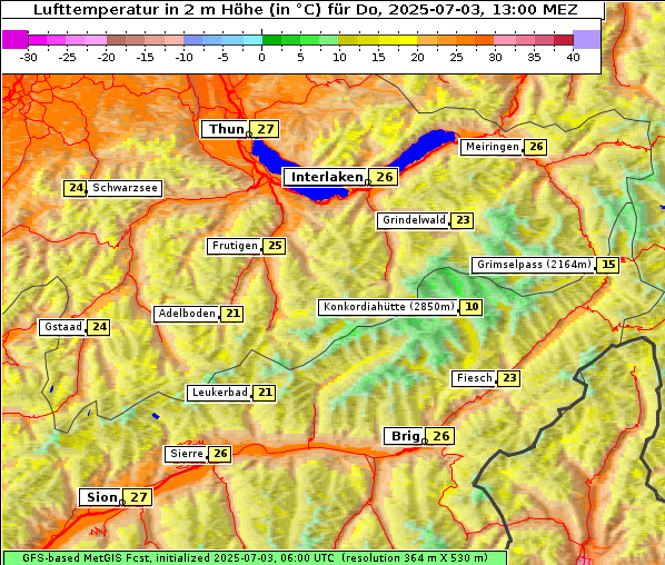 Temperatur, 3. 7. 2025