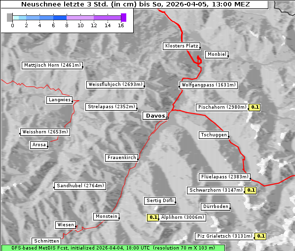 Neuschnee, 5. 4. 2026
