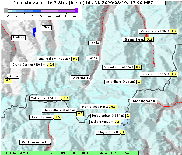Neuschnee, 10. 3. 2026