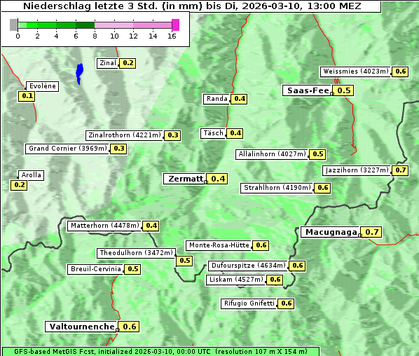 Niederschlag, 10. 3. 2026
