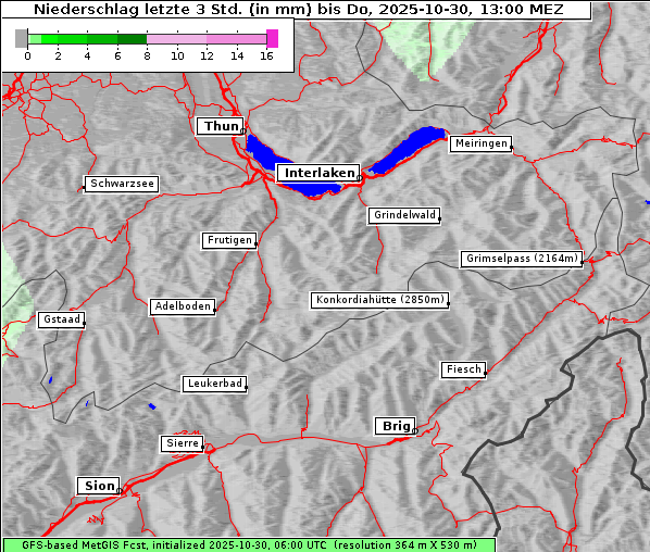 Niederschlag, 30. 10. 2025