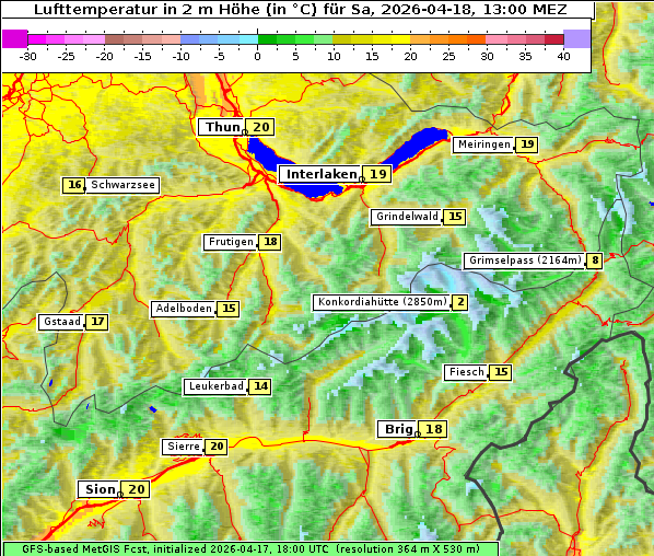 Temperatur, 18. 4. 2026