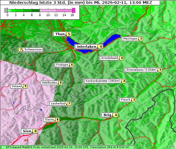 Niederschlag, 11. 2. 2026