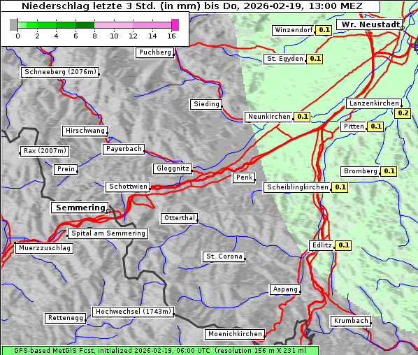 Niederschlag, 19. 2. 2026