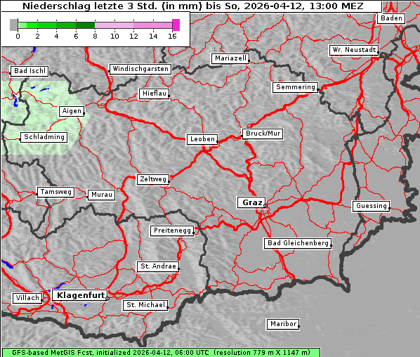 Niederschlag, 12. 4. 2026
