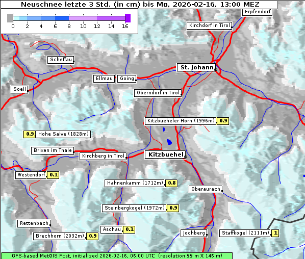 Neuschnee, 16. 2. 2026