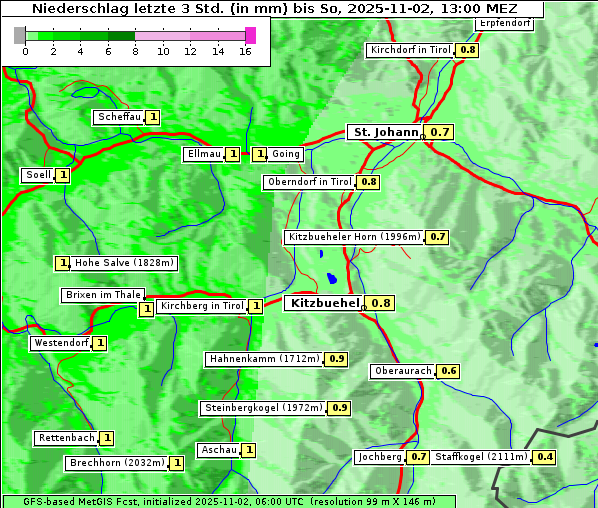 Niederschlag, 2. 11. 2025