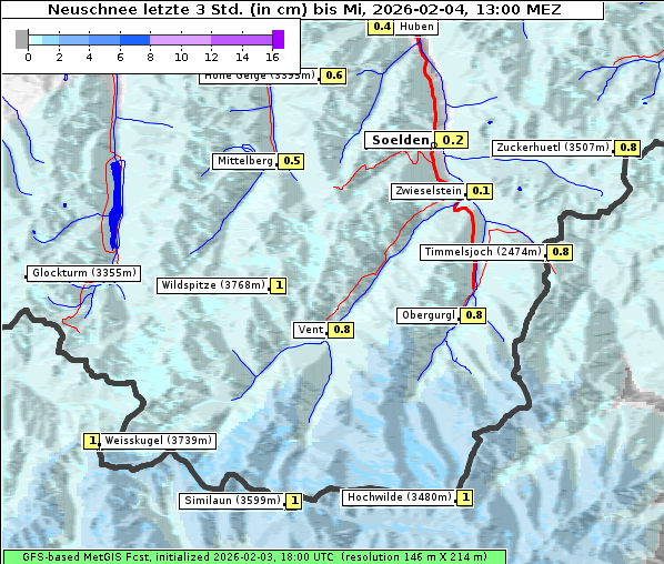 Neuschnee, 4. 2. 2026