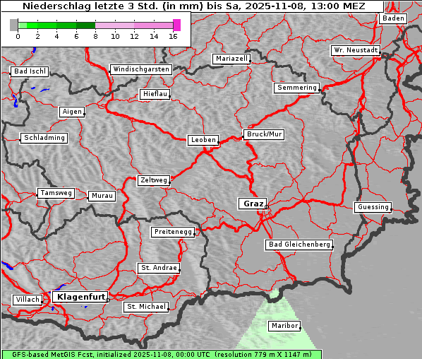 Niederschlag, 8. 11. 2025