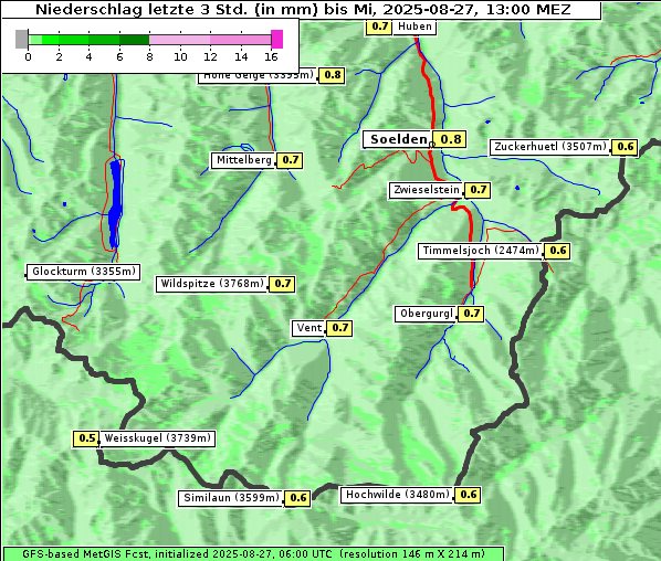 Niederschlag, 27. 8. 2025