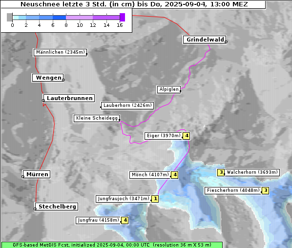 Neuschnee, 4. 9. 2025