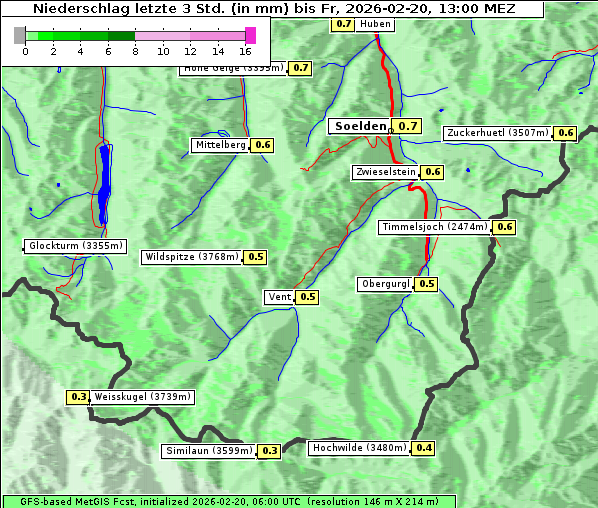Niederschlag, 20. 2. 2026