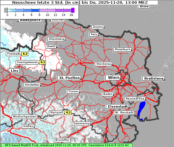 Neuschnee, 20. 11. 2025