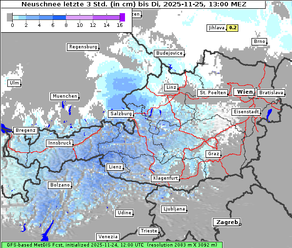 Neuschnee, 25. 11. 2025