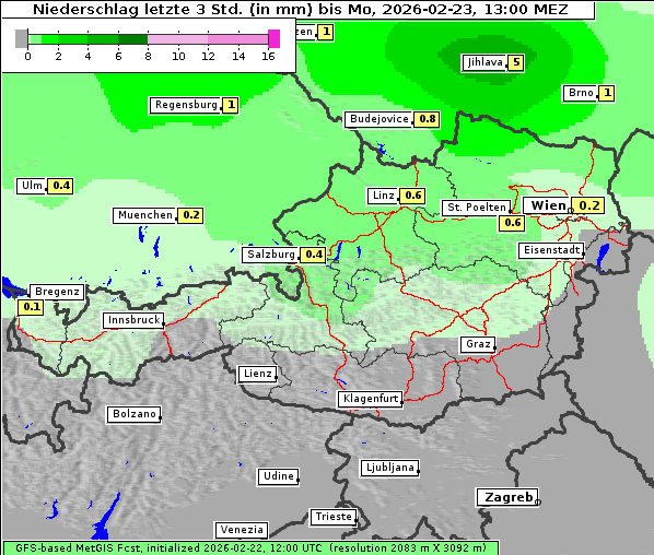 Niederschlag, 23. 2. 2026