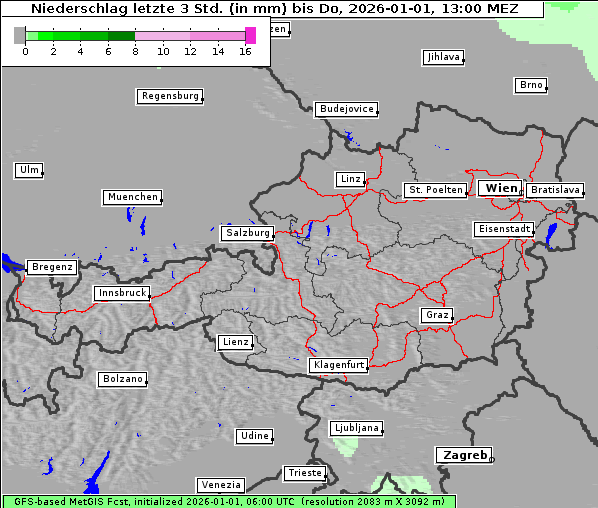 Niederschlag, 1. 1. 2026