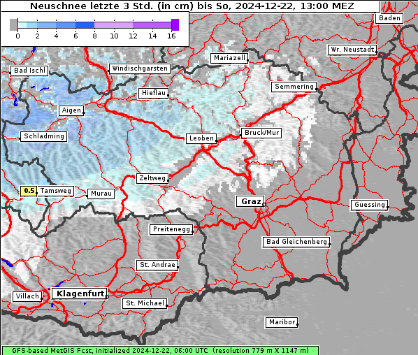 Neuschnee, 22. 12. 2024