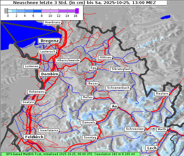 Neuschnee, 25. 10. 2025