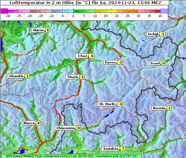 Temperatur, 23. 11. 2024