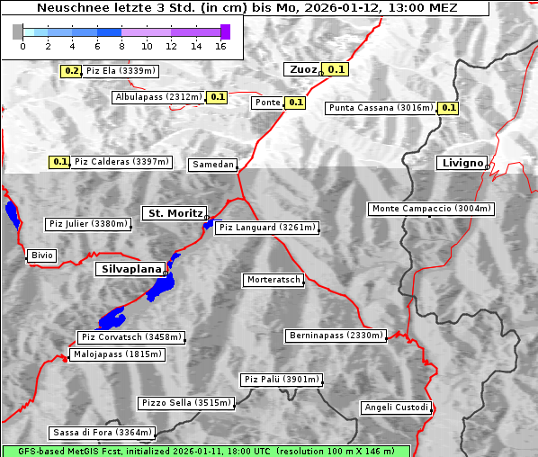 Neuschnee, 12. 1. 2026