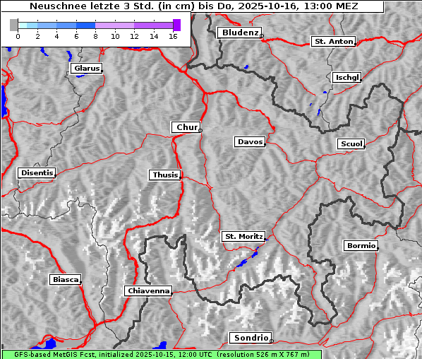 Neuschnee, 16. 10. 2025