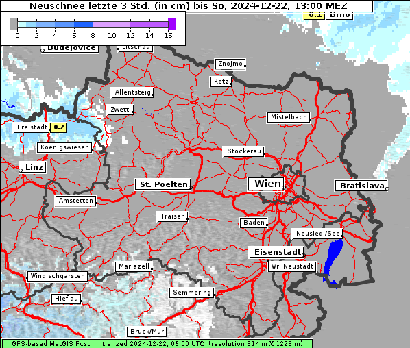 Neuschnee, 22. 12. 2024