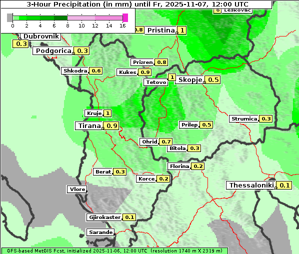 Niederschlag, 7. 11. 2025