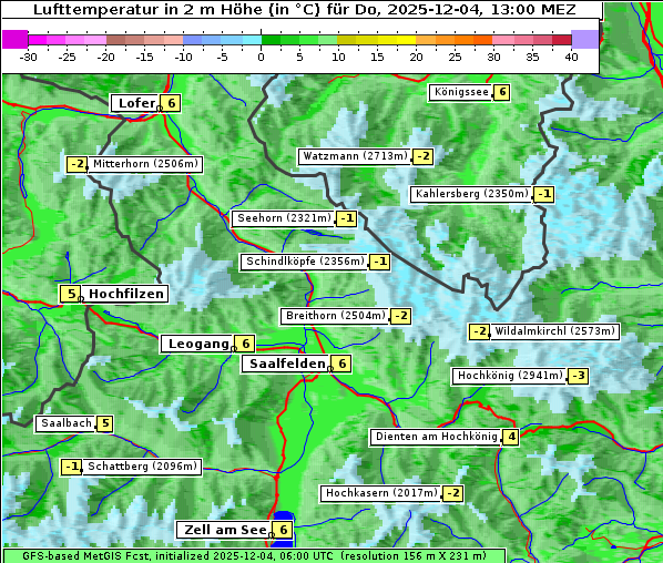 Temperatur, 4. 12. 2025