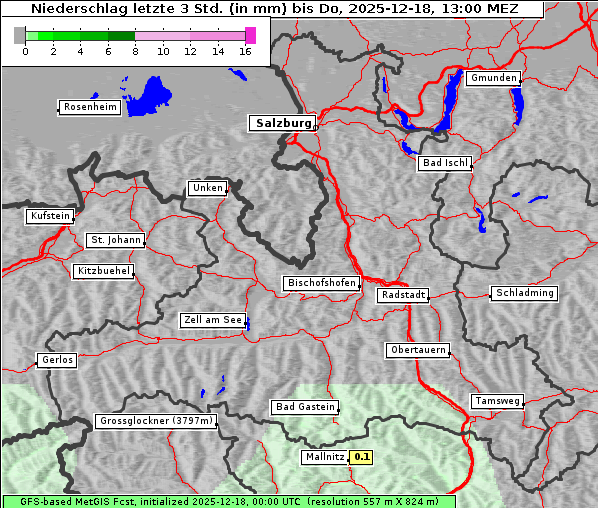 Niederschlag, 18. 12. 2025