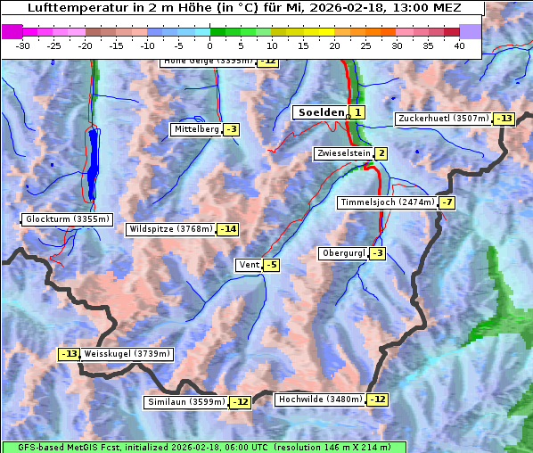 Temperatur, 18. 2. 2026