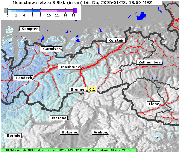 Neuschnee, 23. 1. 2025