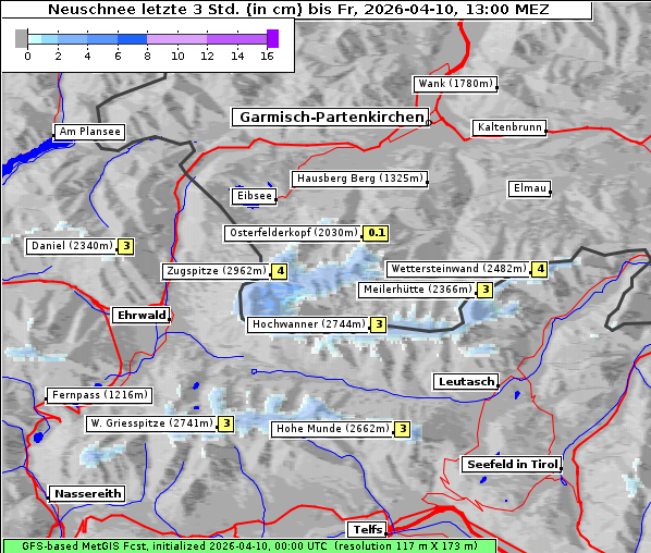 Neuschnee, 10. 4. 2026