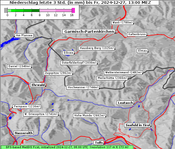 Niederschlag, 27. 12. 2024