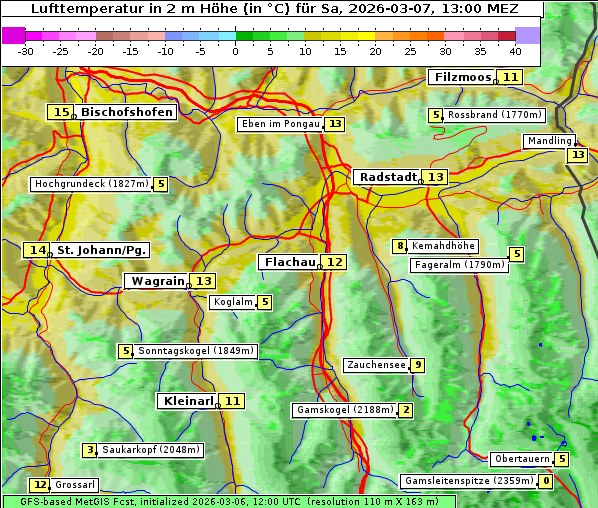 Temperatur, 7. 3. 2026