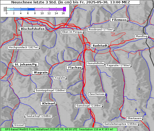 Neuschnee, 30. 5. 2025
