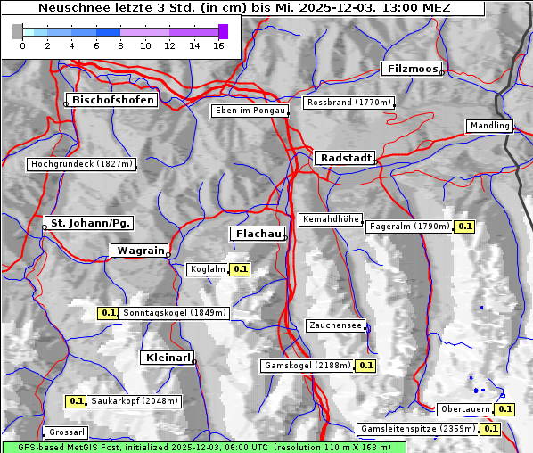 Neuschnee, 3. 12. 2025