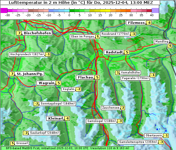 Temperatur, 4. 12. 2025