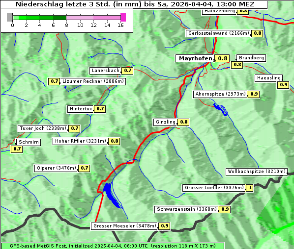 Niederschlag, 4. 4. 2026