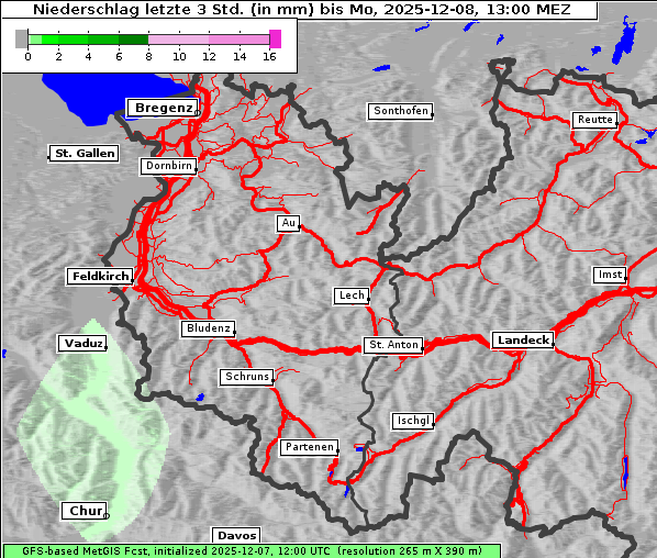 Niederschlag, 8. 12. 2025