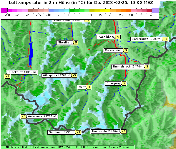 Temperatur, 26. 2. 2026