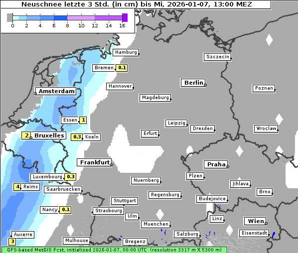 Neuschnee, 7. 1. 2026