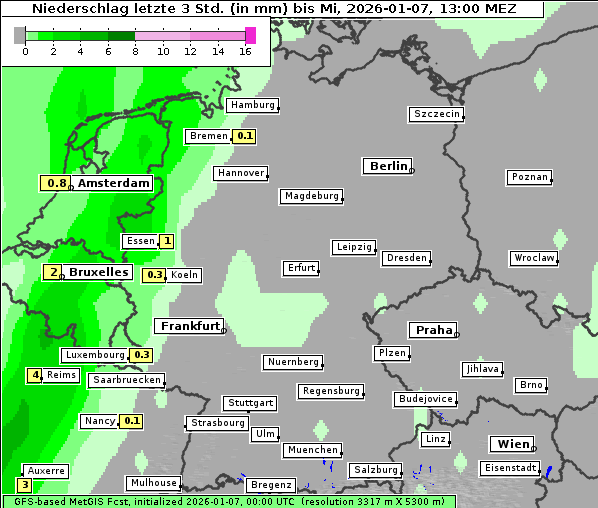 Niederschlag, 7. 1. 2026