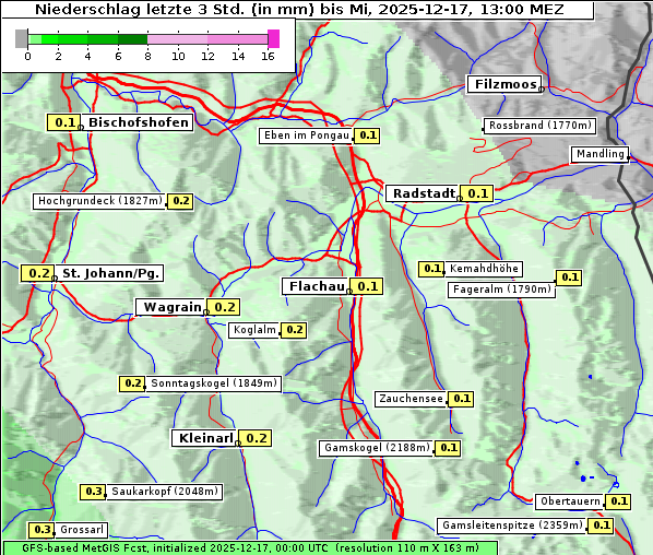 Niederschlag, 17. 12. 2025