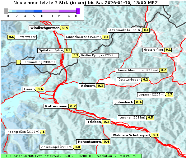 Neuschnee, 10. 1. 2026