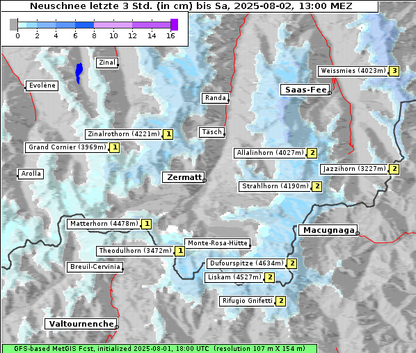 Neuschnee, 2. 8. 2025