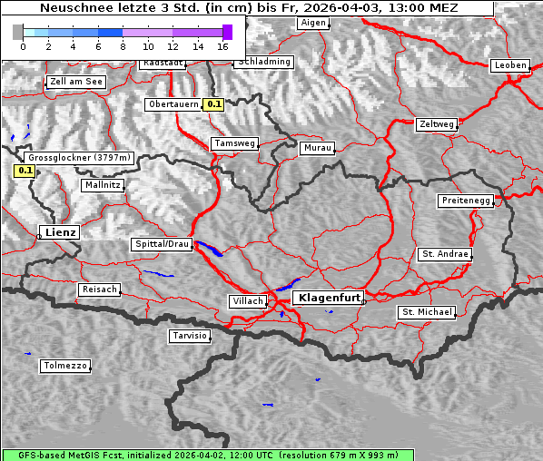 Neuschnee, 3. 4. 2026