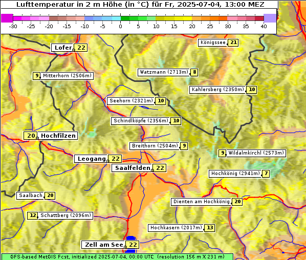 Temperatur, 4. 7. 2025