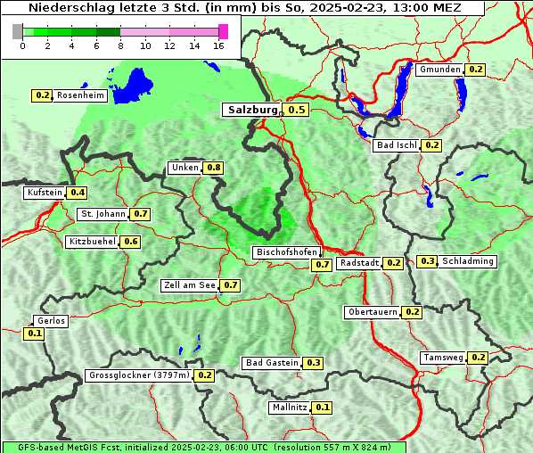 Niederschlag, 23. 2. 2025